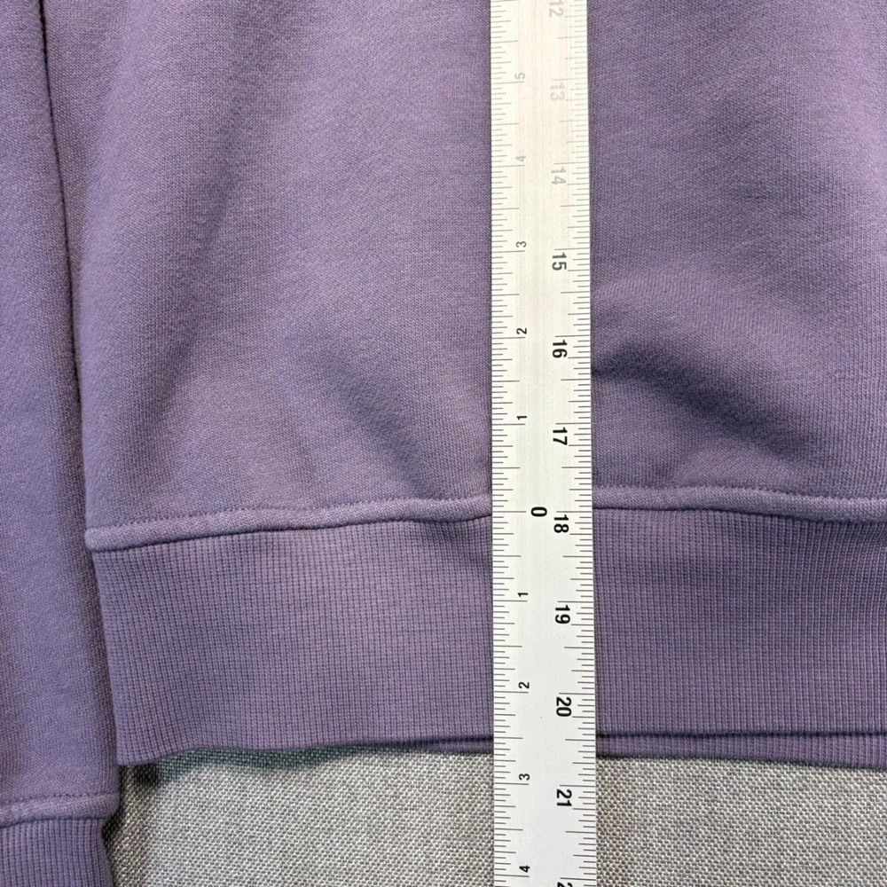 Lululemon Perfectly Oversized Cropped Crew Purple Sweatshirt XS LW3KJWS